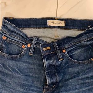 Madewell 9” high rise skinny jeans
